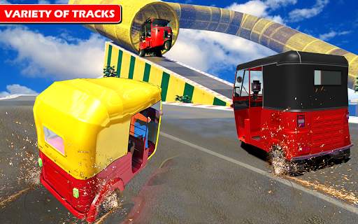 Rickshaw Driving Free Stunt Game screenshot 1