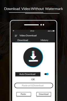 Video downloader for without watermark screenshot 1