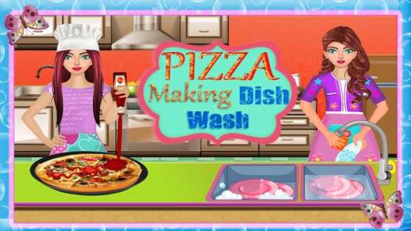 Pizza Making Dish Washing Game screenshot 1