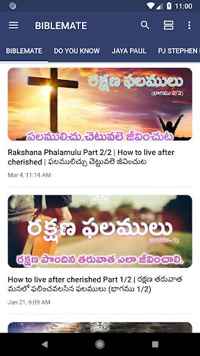 Biblemate - Telugu Christian Bible Messages, Songs screenshot 3
