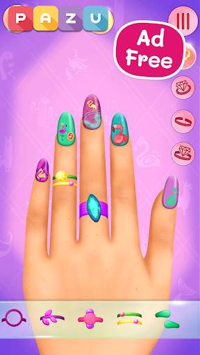 Nail Art Salon - Manicure & jewelry games for kids screenshot 3