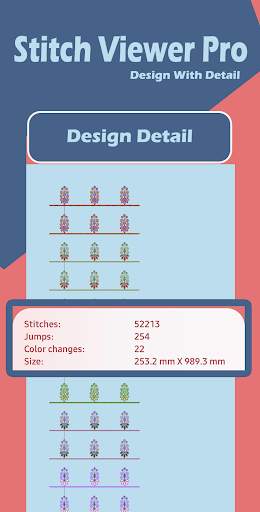 Stitch Viewer Free: Embroidery Design Viewer screenshot 3