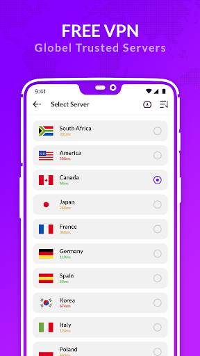 Free turbo VPN - Secure VPN & VPN Proxy screenshot 1