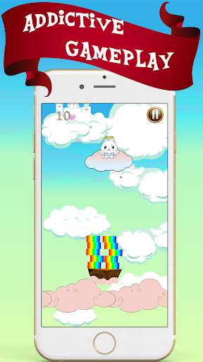 Kitty Rainbow Stack Survival Game screenshot 5