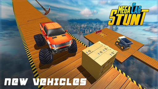 Mega Ramp Heavy Excavator: Monster Truck Stunts screenshot 4