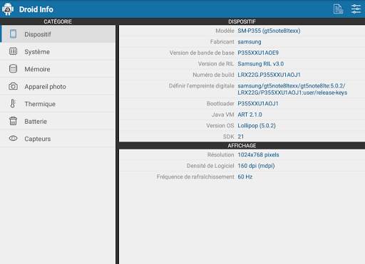 Droid Hardware Info screenshot 9