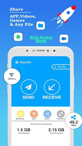Sharekaro File Transfer-Shareit - transfer & share скриншот 2