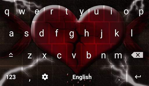 Broken Heart Keyboard Themes screenshot 4