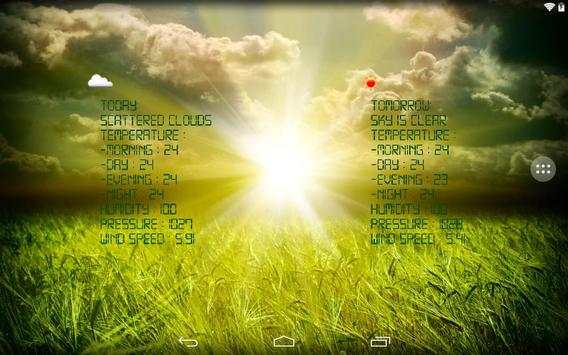 Real weather wallpaper screenshot 5