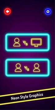 Tic Tac Toe Neon: Permainan Papan Gratis screenshot 2