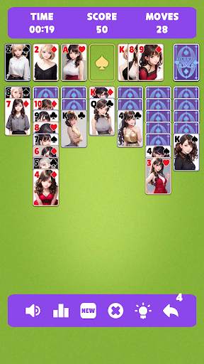 Sexy solitaire girls: ani card screenshot 5