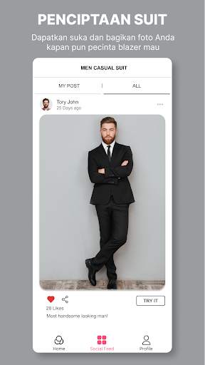 Editor Foto Jas Kasual Pria screenshot 8