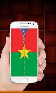 Burkina Faso flag zip Lock screenshot 8
