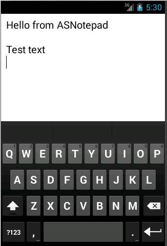 A Simple Notepad. screenshot 1