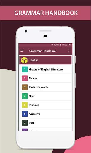 English Grammar Handbook скриншот 2