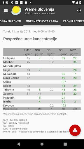 Vreme Slovenija screenshot 13