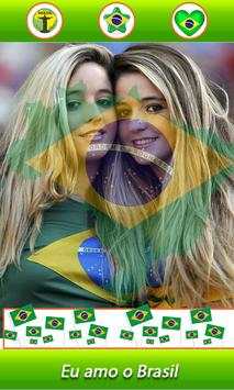 Brazil National Flag Face Photo Frame DP Maker screenshot 3