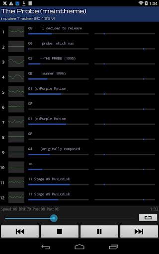 Xmp Mod Player screenshot 8