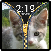 Kitty Zipper Lock Screen icon