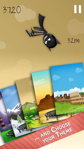 Stickman Trampoline FREE Backflip Jump Flip Master screenshot 4