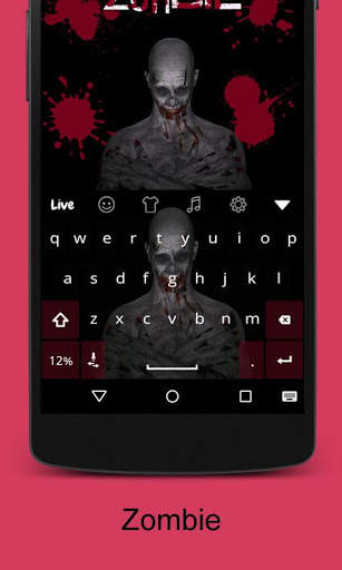 Zombie Live Keyboard Theme screenshot 3