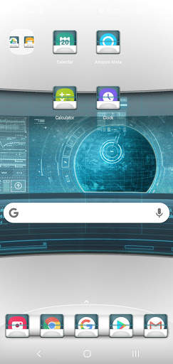 NOVA Launcher Theme - Starship Console screenshot 1