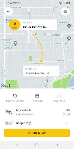 Greater Edmonton Yellow Cab screenshot 3