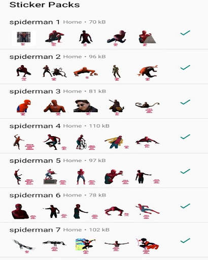 Spider  Stickers for WA screenshot 1