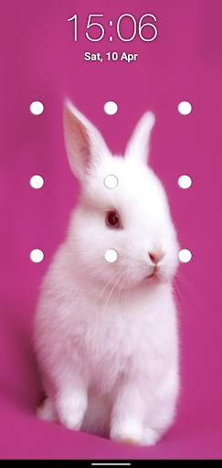 Bunny Pattern Lock Screen screenshot 1