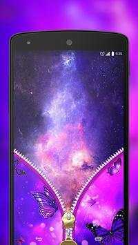 Butterfly Zipper Lock Screen screenshot 6