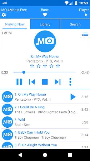 MO 4Media - remote control and player screenshot 1