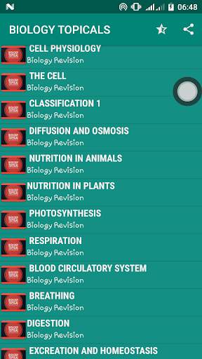 Biology K.c.s.e Topical Revisions screenshot 1