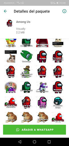 Sticker de personajes Among Us para WhatsApp screenshot 2