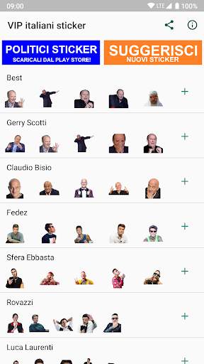 VIP italiani sticker per WhatsApp - WAStickerApps screenshot 1