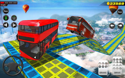 Bus Impossible Tracks Stunt Racing 3D Coach Driver screenshot 2