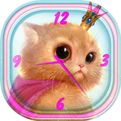 Kitty Analog Clock Widget icon