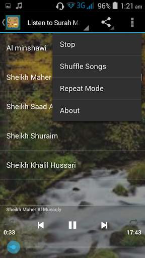 Surah Maryam Offline Free Mp3 скриншот 4