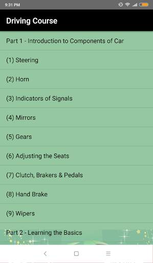 Learn Driving Course screenshot 2