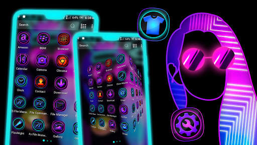 Dark Girly Launcher Theme screenshot 2