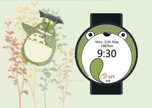 Totoro Watch Face for Wear screenshot 1