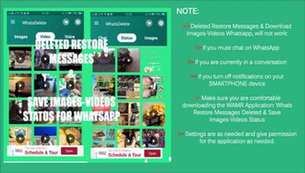 Deleted Restore Messages & Download Image-Video WA screenshot 1