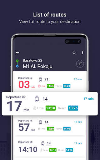 Jakdojade: public transport screenshot 5
