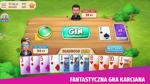 Gin Rummy Stars: gra karciana screenshot 1