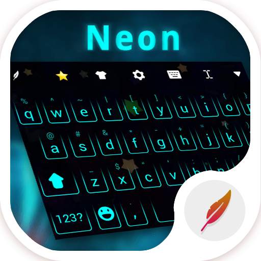 Neon Keyboard Theme 2.04.28