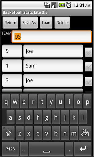 Basketball Stats Lite screenshot 3