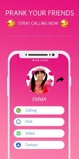 Call From Emma Funny Kids chat   Call sumilator screenshot 1