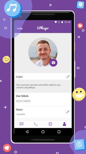 Whispr Messenger - Free Private Messages & Calls screenshot 4