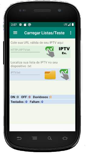 IPTV teste Listas screenshot 1