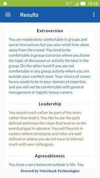 Personality Test Development скриншот 4