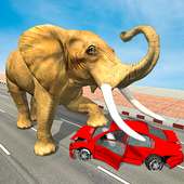 simulateur d'éléphant: ville déchaînée on 9Apps